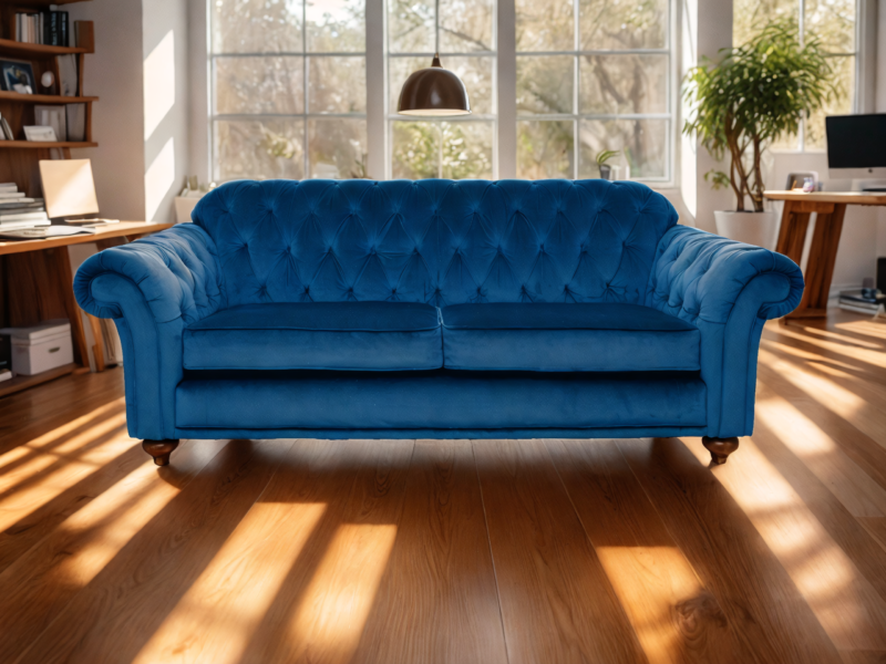 Chesterfield Extra Large Sofa – Royal - Image 2