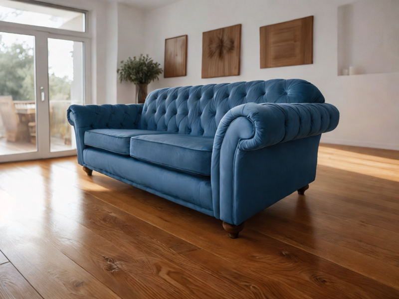 Chesterfield Extra Large Sofa – Royal - Image 3